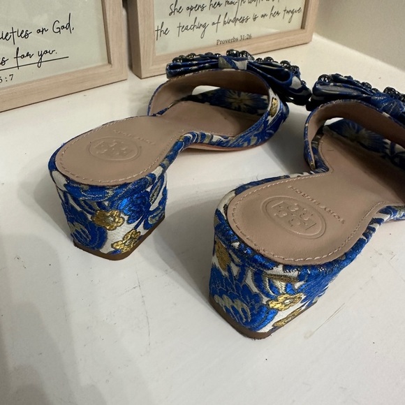 Tory Burch Valentina jeweled slides - Picture 2 of 3